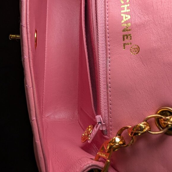 Chanel Vintage Mini Diana Pink Rectangular Flap Bag - Picture 9 of 14
